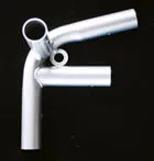 1 3/8" Low Peak Right Side Reinforced End - 4 Way Fitting (P4J2-138)