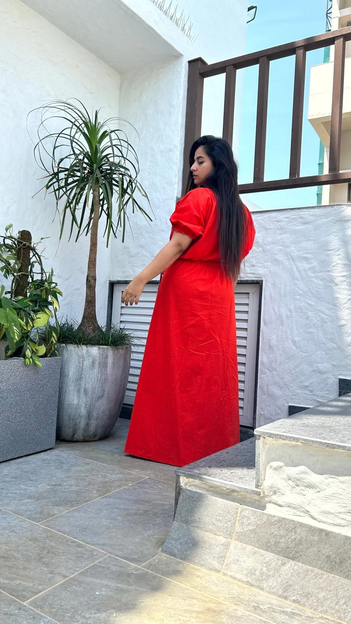 Aditi Fiery Red 2 Pc Skirt Co-Ord Set
