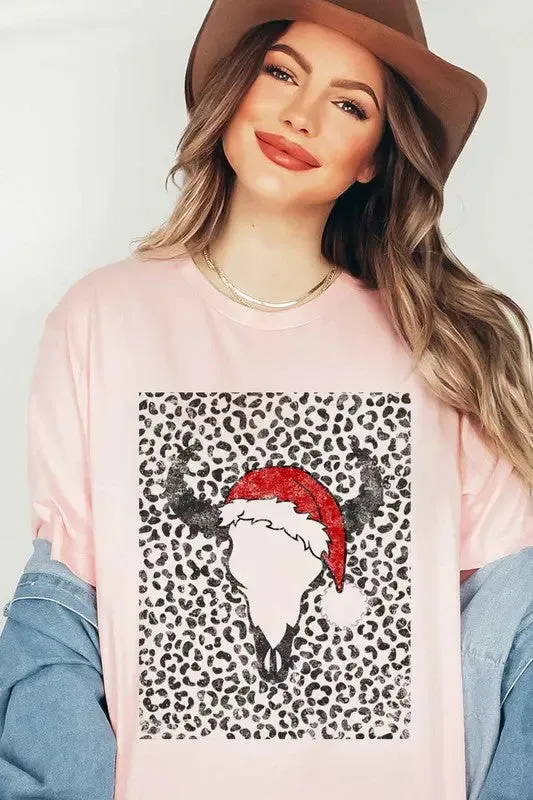 Alphia Cattle Christmas Graphic T-Shirt