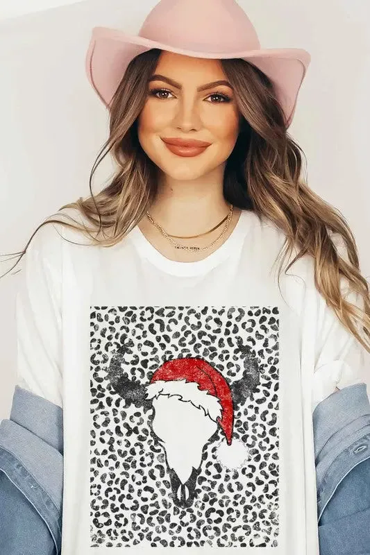 Alphia Cattle Christmas Graphic T-Shirt