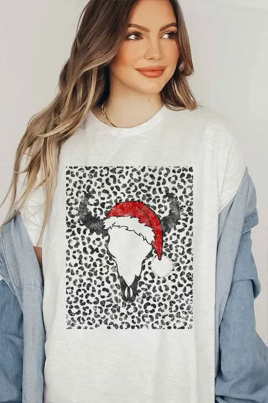 Alphia Cattle Christmas Graphic T-Shirt