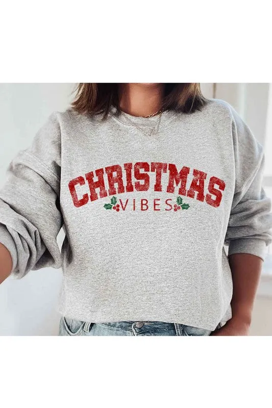 Alphia Christmas Vibes Graphic Sweatshirt