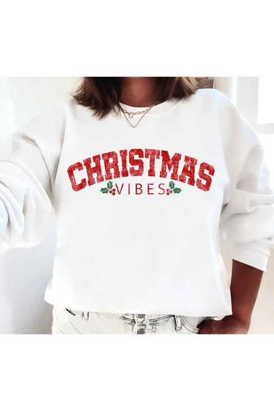 Alphia Christmas Vibes Graphic Sweatshirt