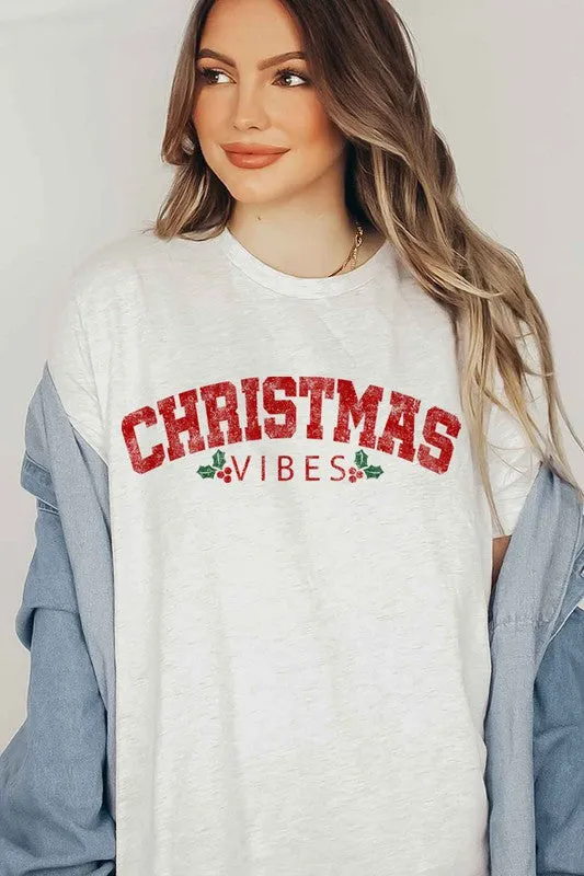 Alphia Christmas Vibes Graphic T-Shirt