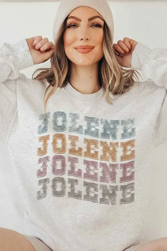 Alphia Jolene Western Dolly Graphic Sweatshirt