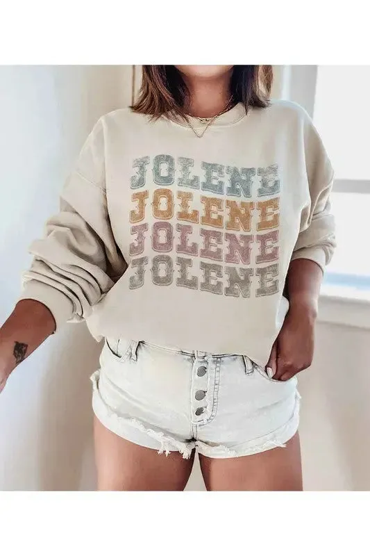 Alphia Jolene Western Dolly Graphic Sweatshirt