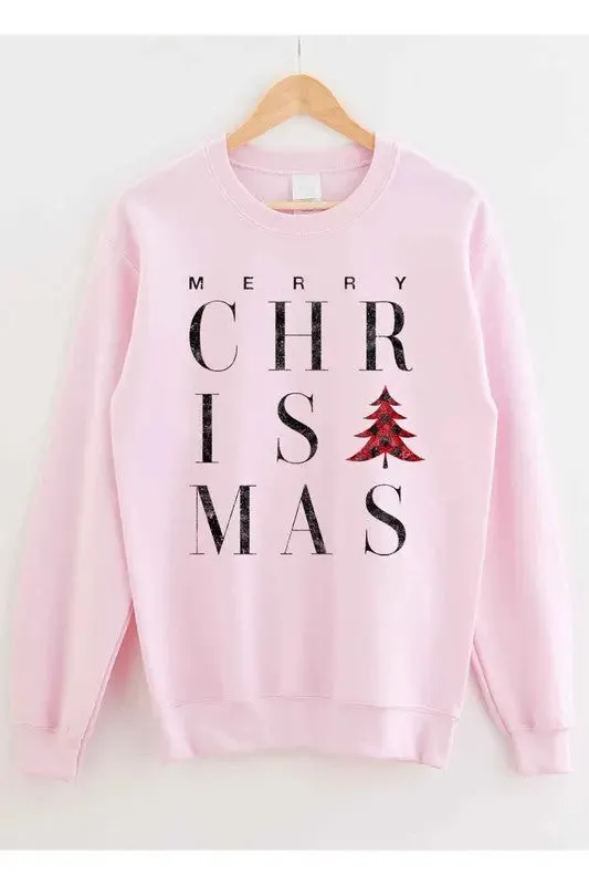 Alphia Merry Christmas Graphic Sweatshirt