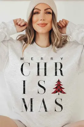 Alphia Merry Christmas Graphic Sweatshirt