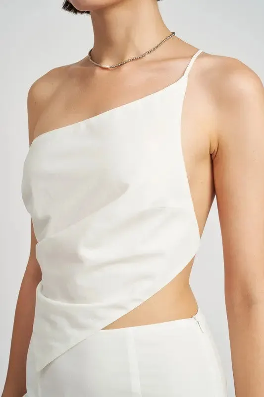 Asymmeetric One Shoulder Top