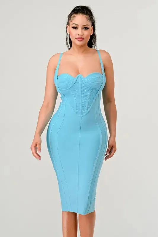 Athina Corset Bandage Mini Dress