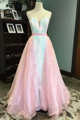 Ava Presley 27819 Long Wire Hem Organza Overskirt Detachable Skirt Pageant Prom Bridal