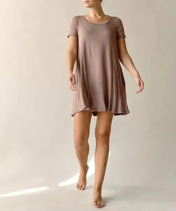 Bamboo Classic Short Slv Dress