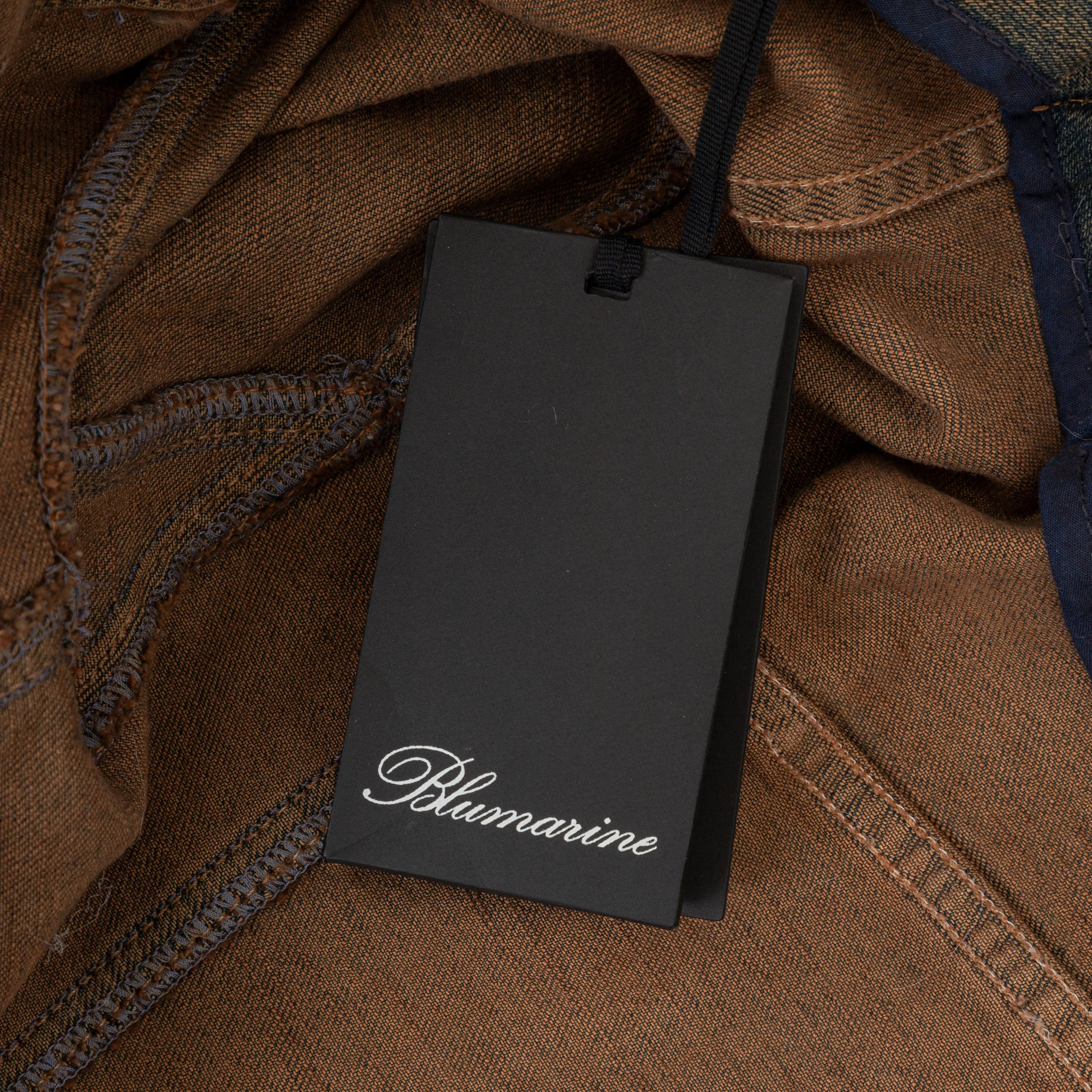 Blumarine Denim Overcoat with Faux Fur - '20s