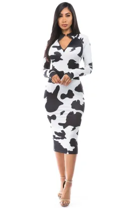 Body Con Midi Dress