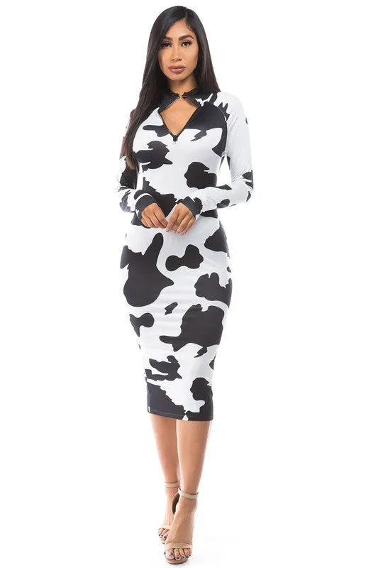 Body Con Midi Dress