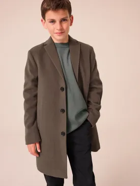 Brown Monochrome Overcoat (12mths-16yrs)