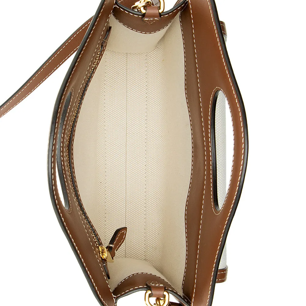 Burberry Canvas Logo Mini Pocket Satchel (SHF-21685)