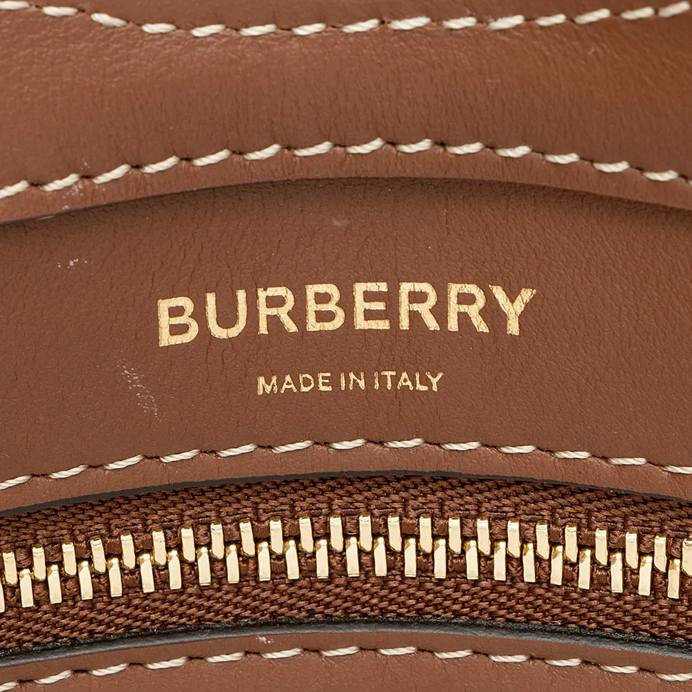 Burberry Canvas Logo Mini Pocket Satchel (SHF-21685)