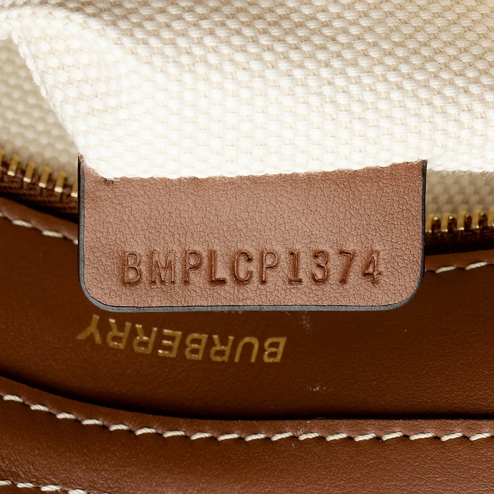 Burberry Canvas Logo Mini Pocket Satchel (SHF-21685)