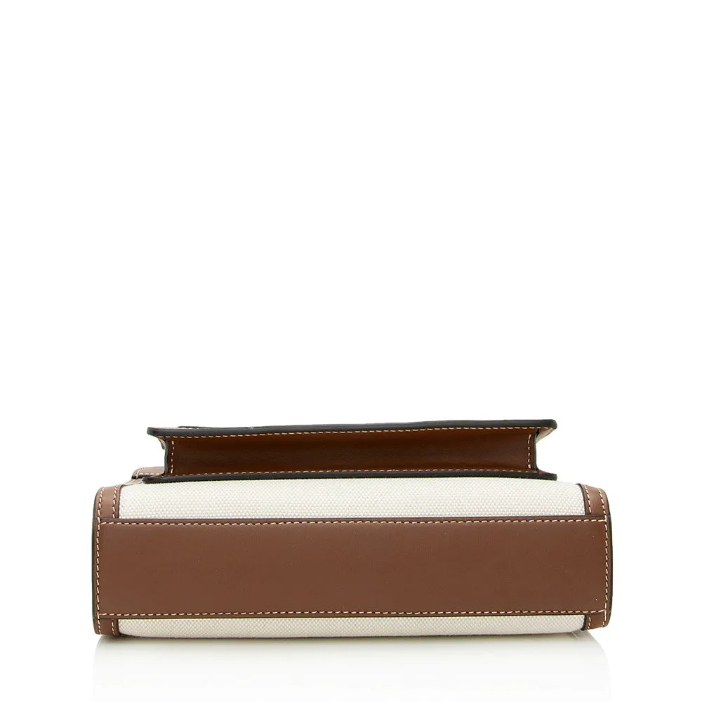 Burberry Canvas Logo Mini Pocket Satchel (SHF-21685)