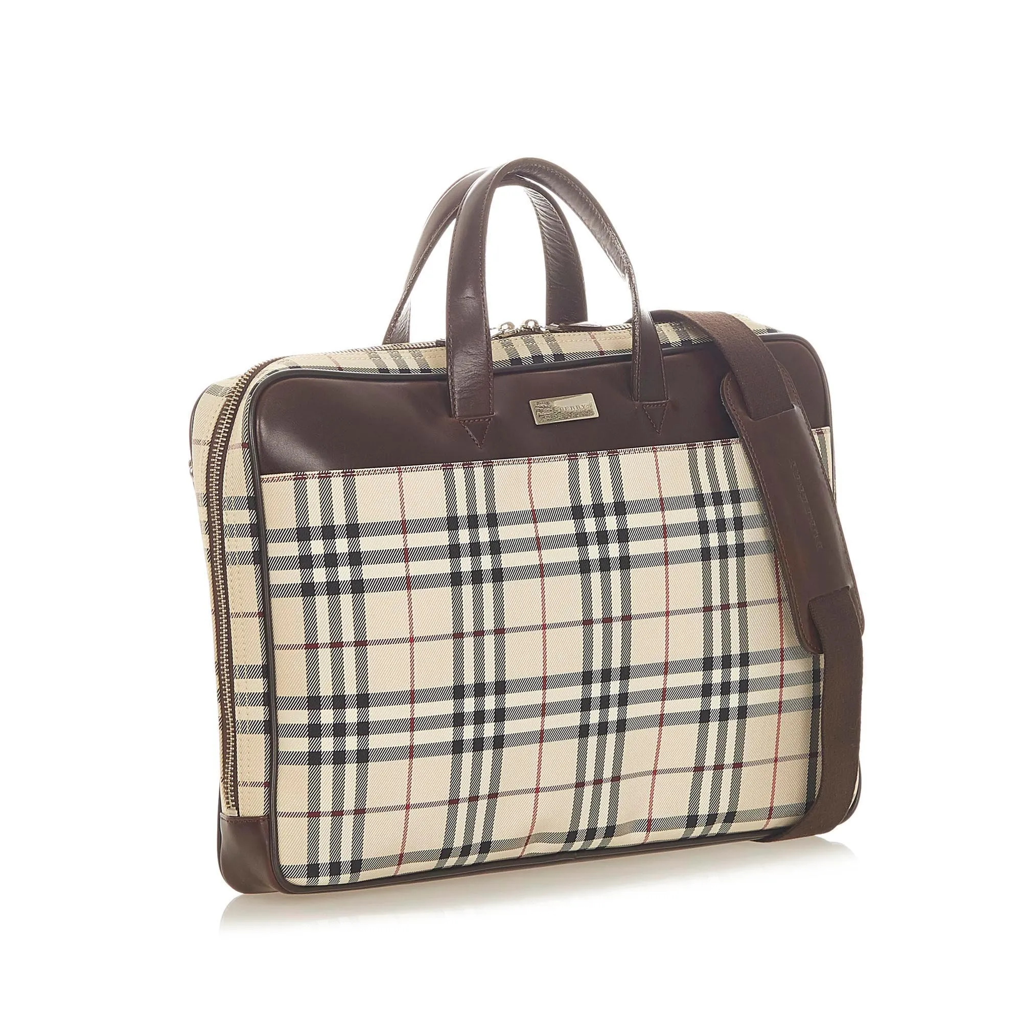 Burberry House Check Nylon Business Bag (SHG-20085)