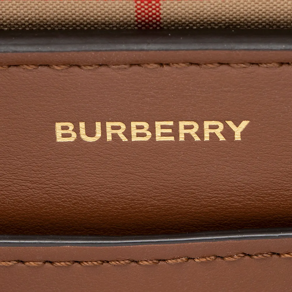 Burberry Leather Belted Marais Small Tote (SHF-22102)