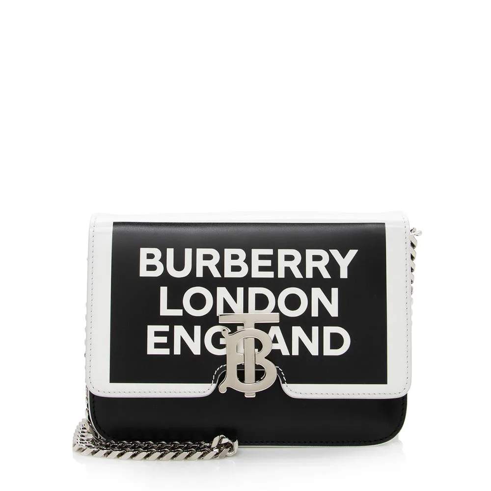 Burberry Leather Logo TB Shoulder Bag (SHF-15424)