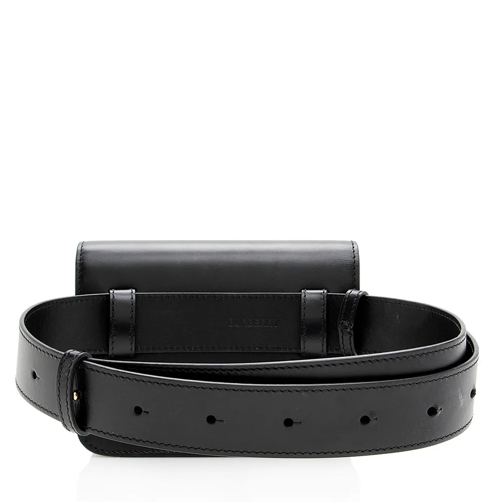 Burberry Leather TB Belt Bag (SHF-19279)