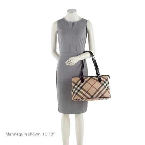 Burberry Super Nova Check Regent Tote (SHF-hyJb8u)