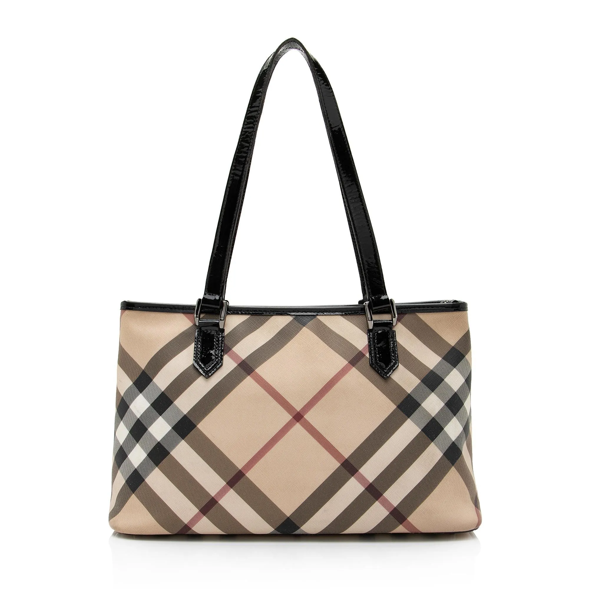 Burberry Super Nova Check Regent Tote (SHF-hyJb8u)