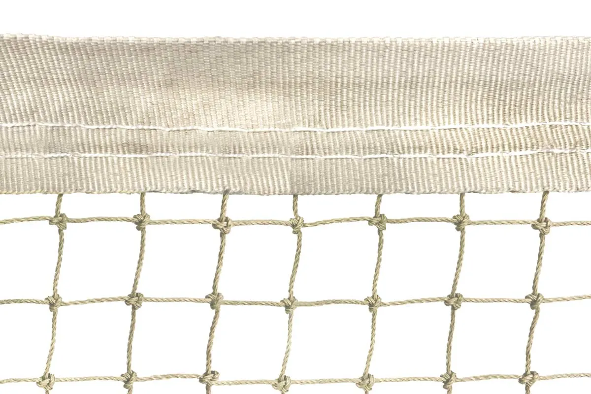 Cat Netting with Reinforced Edging 15m x 1.8m - Stone