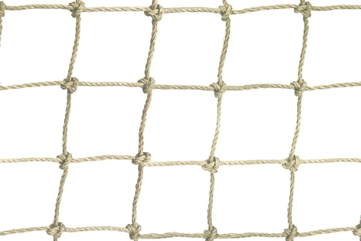 Cat Netting with Reinforced Edging 15m x 1.8m - Stone
