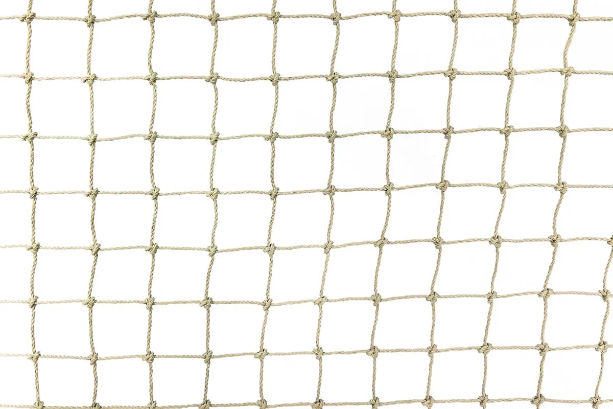 Cat Netting with Reinforced Edging 15m x 1.8m - Stone