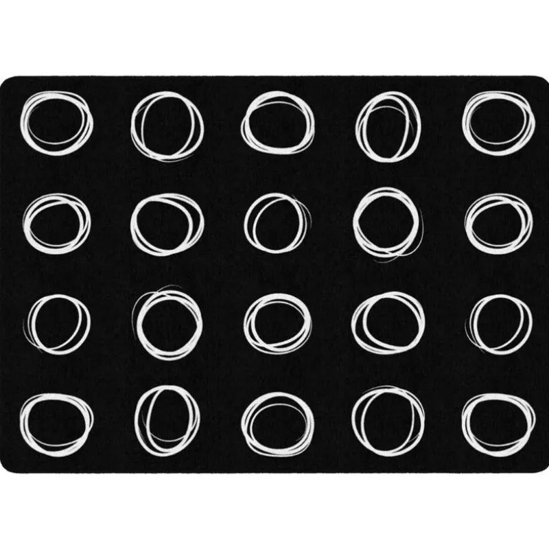 Circle Samplers Classroom Seating Rug