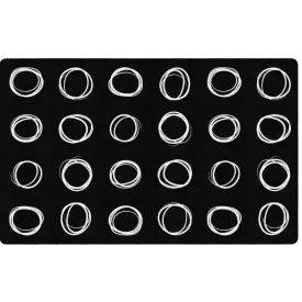 Circle Samplers Classroom Seating Rug