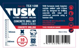 Concrete Drill Bits (X Solid Head) 10 x 260