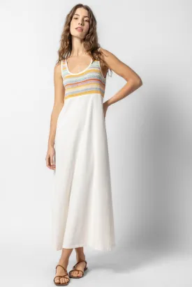 Crochet Insert Maxi Dress