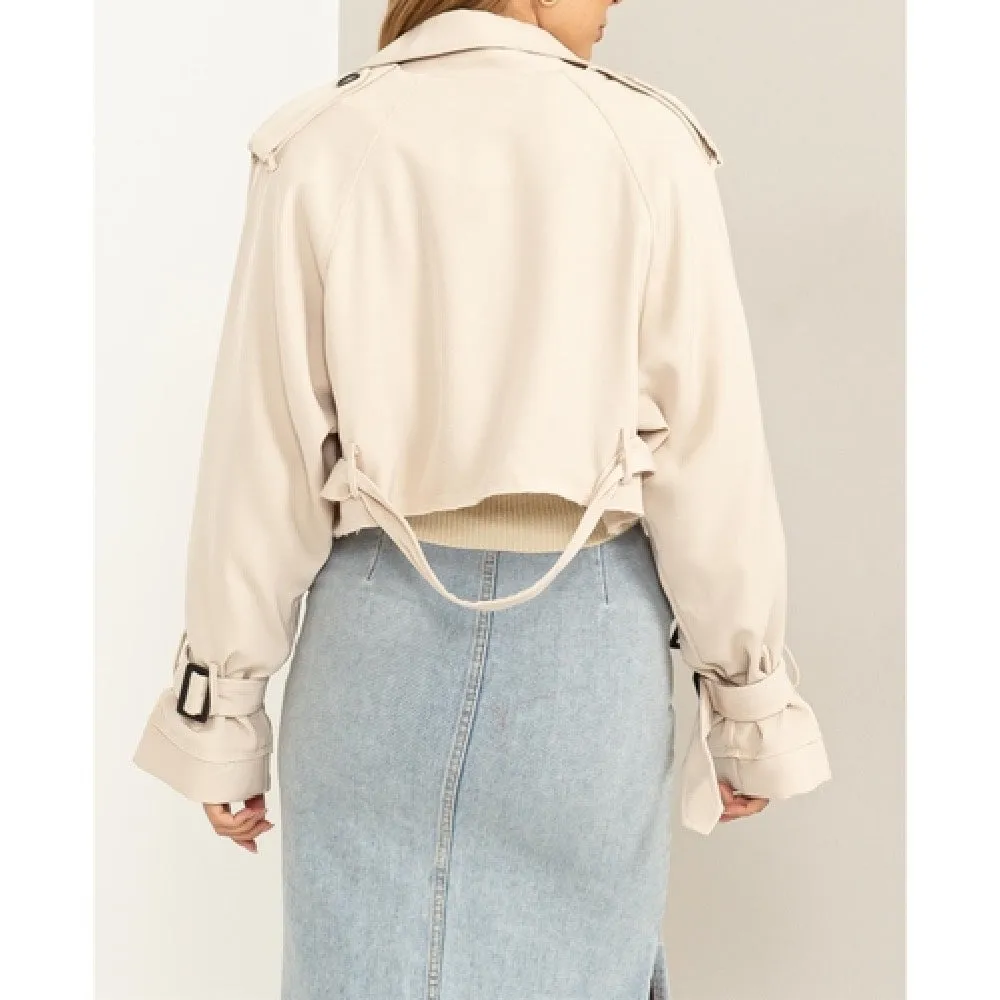 Cropped Trench Coat