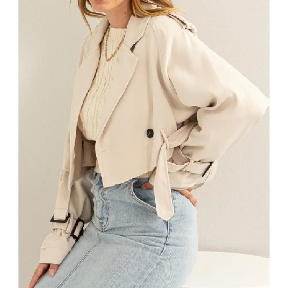 Cropped Trench Coat