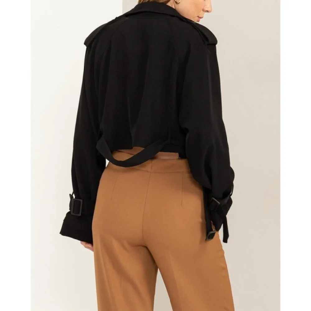 Cropped Trench Coat