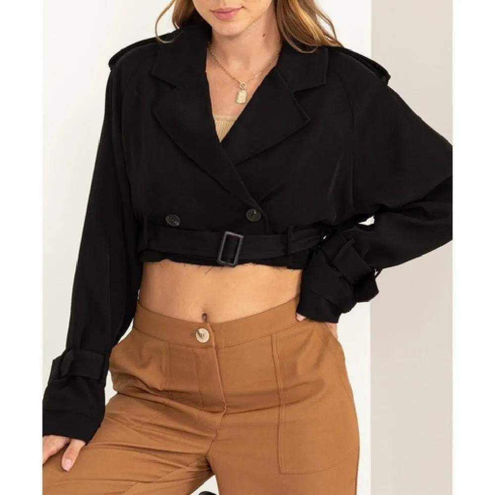 Cropped Trench Coat