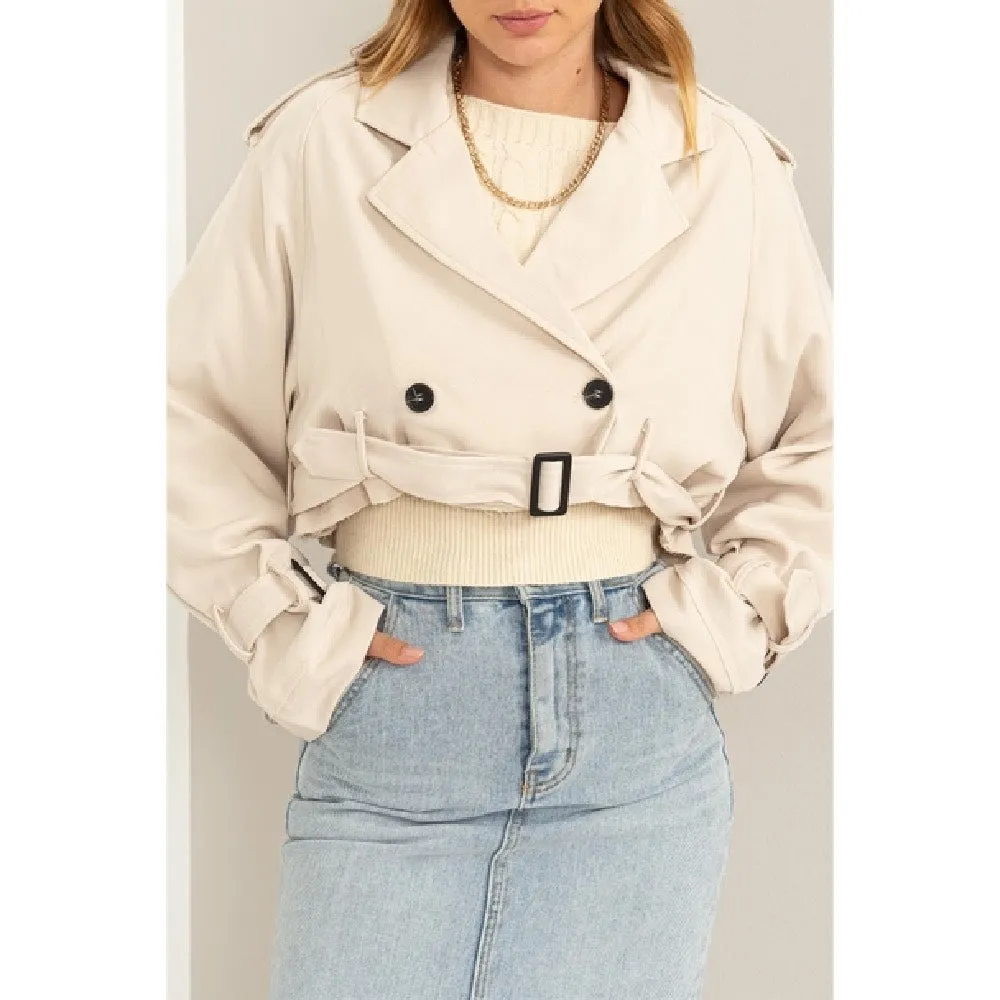 Cropped Trench Coat