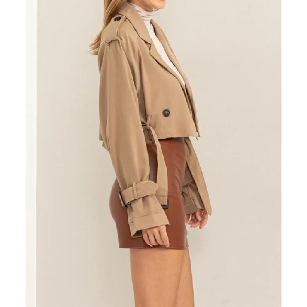 Cropped Trench Coat