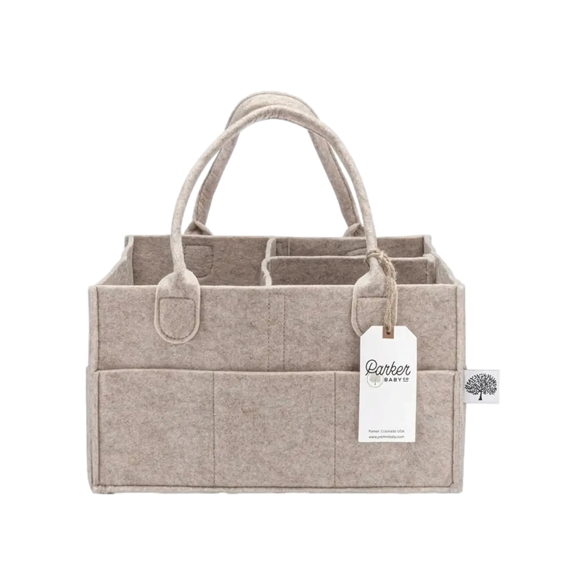 Diaper Caddy in Oatmeal