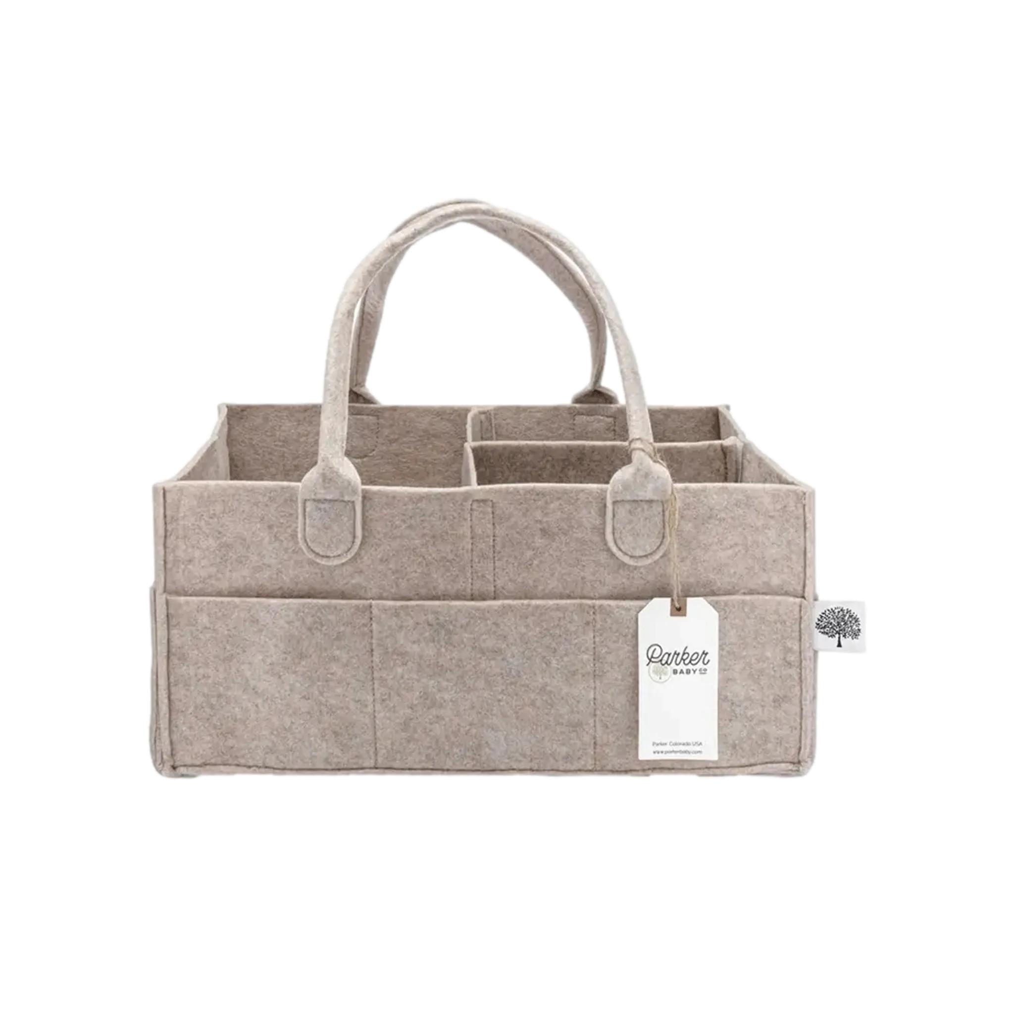Diaper Caddy in Oatmeal