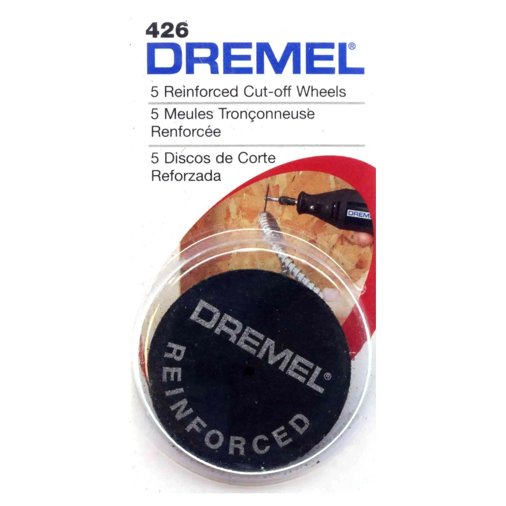 Dremel 426 Reinforced Cut-Off Wheels - 5pc