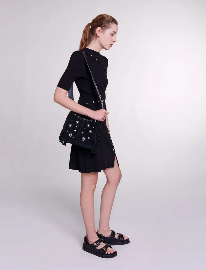 Dress in ribbed knit
