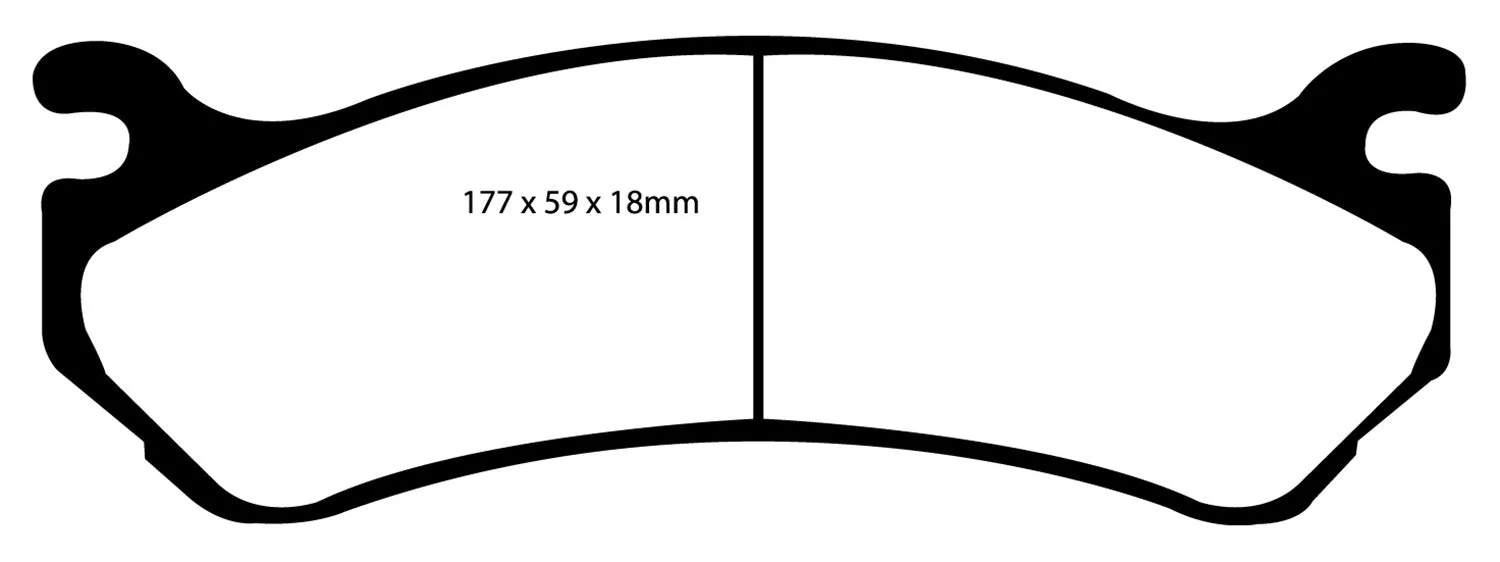 EBC Brakes DP41304R Yellowstuff Street And Track Brake Pads