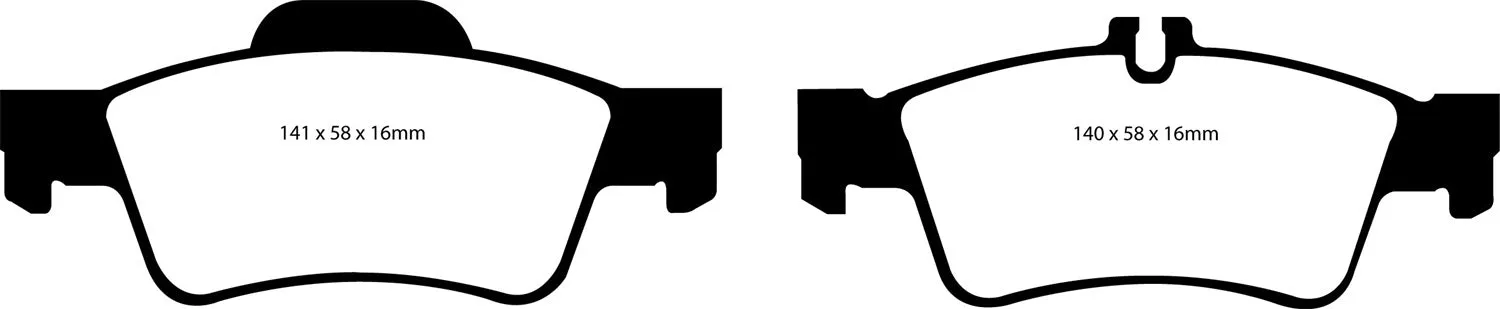 EBC Brakes DP41491R Yellowstuff Street And Track Brake Pads