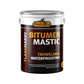 FLASH HARRY Bitumen Mastic Trowelable Waterproofing Sealer 5 Litre